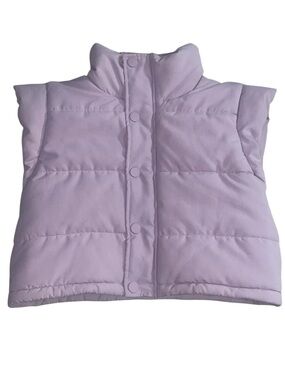 For Love & Lemons size M Cropped Vest (pastel lavender/light purple color)